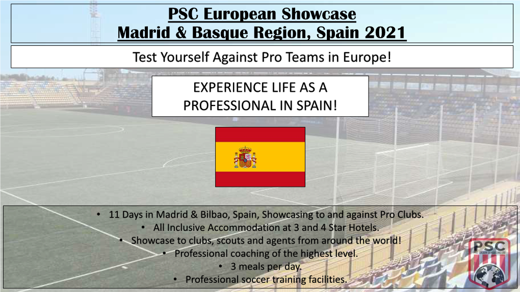 2021 PSC European Showcase