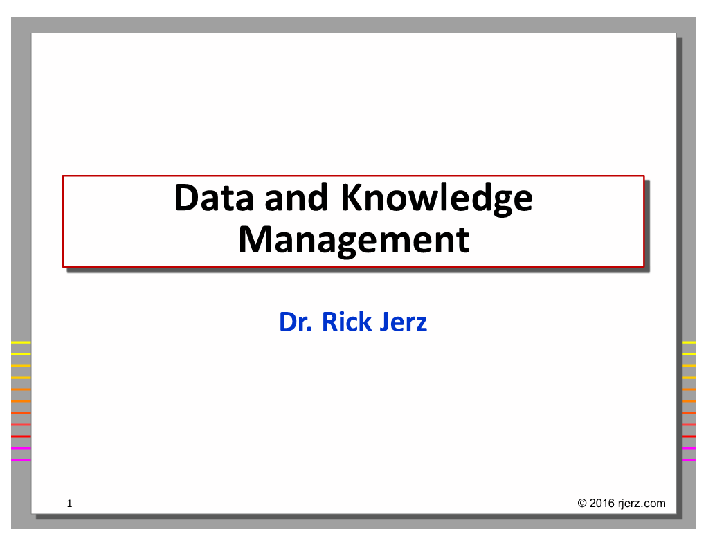 Relational Databases