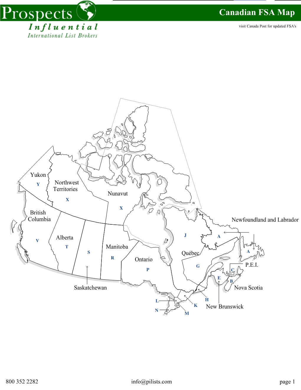 Interactive Canadian FSA