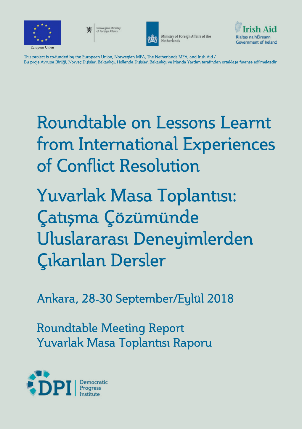 Roundtable on Lessons Learnt From