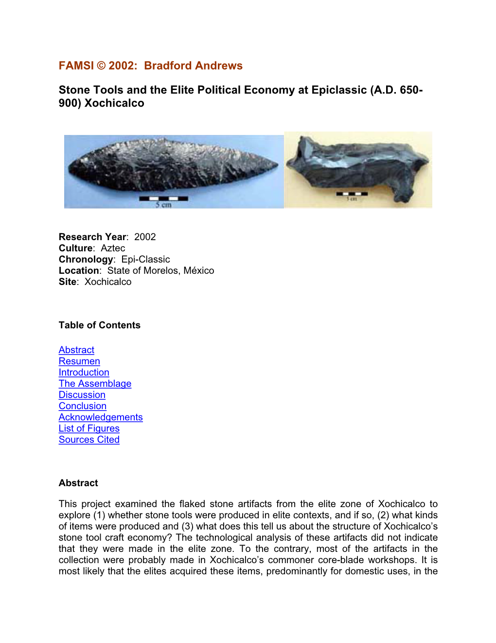 Stone Tools and the Elite Political Economy at Epiclassic (A.D