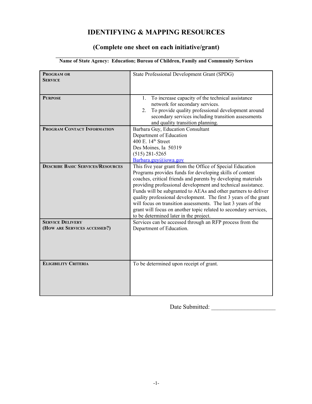 Iowa Offender Reentry Program