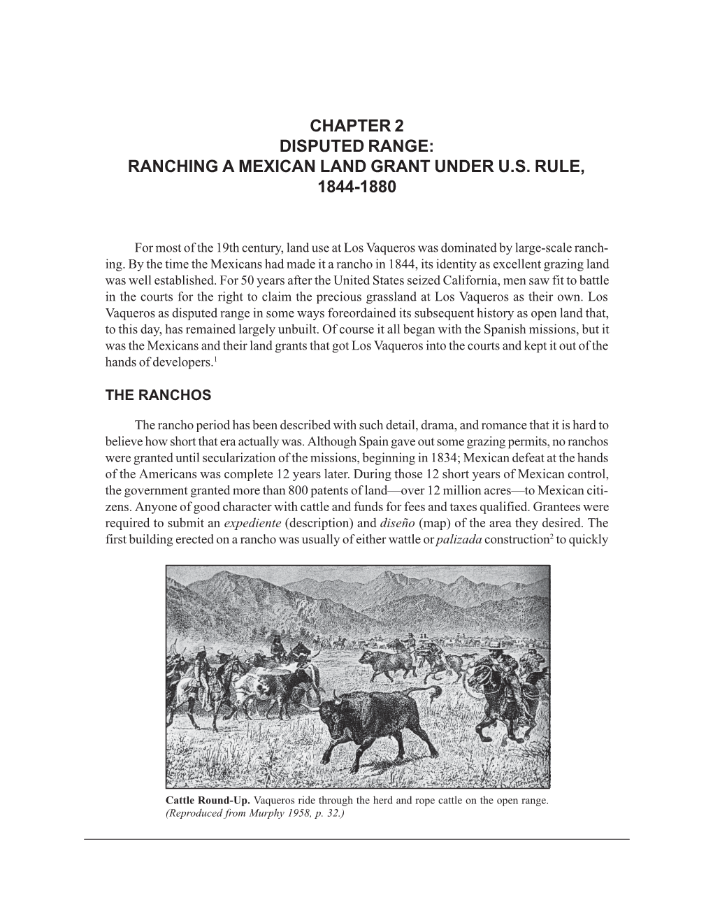 Chapter 2 Disputed Range: Ranching a Mexican Land Grant Under U.S