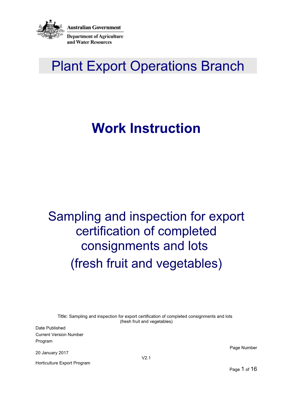 Plant Export Operations Branch s1