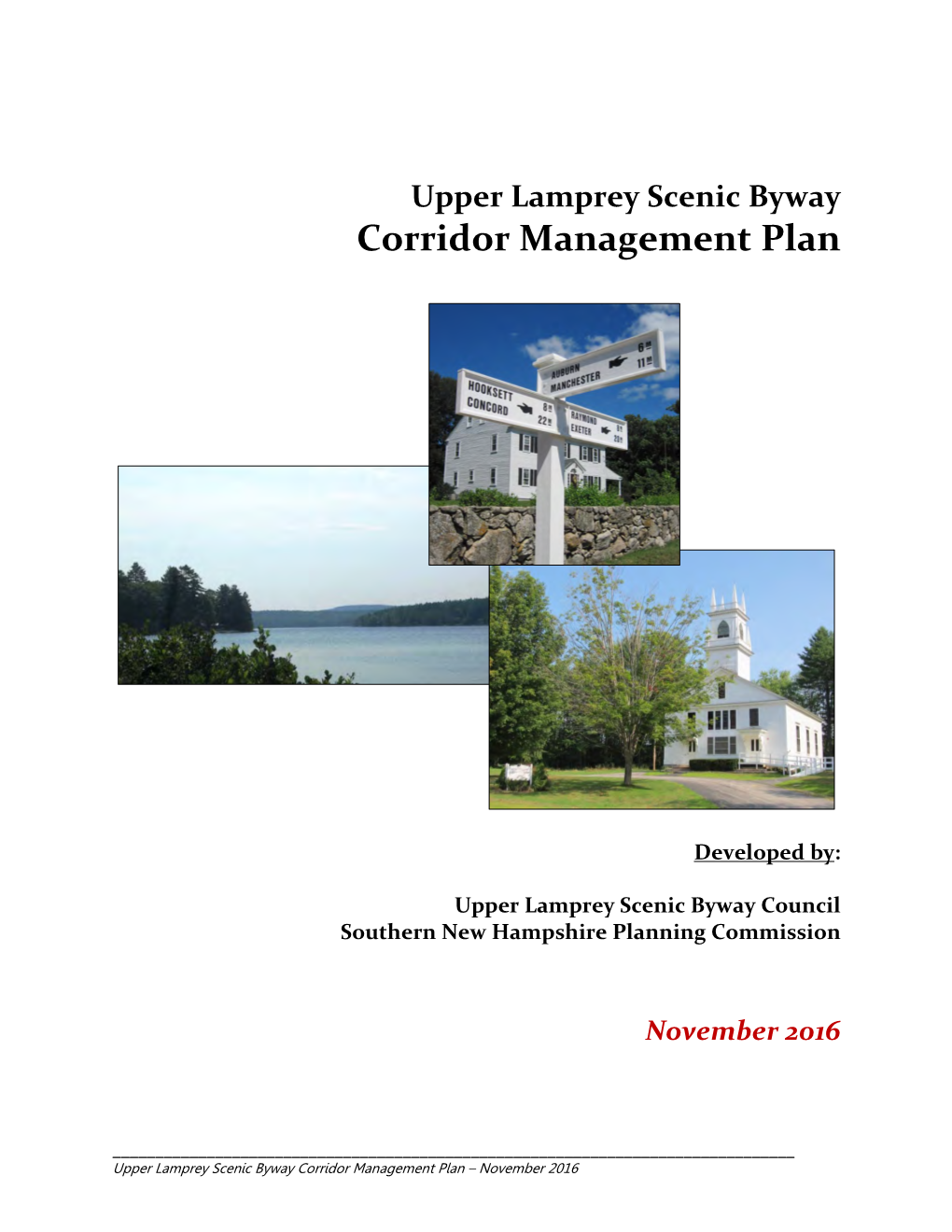 Upper Lamprey Scenic Byway Corridor Management Plan