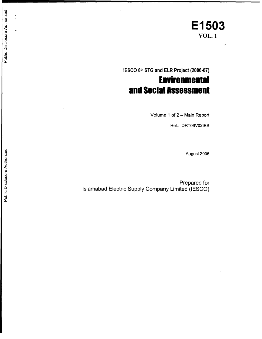 World Bank Document