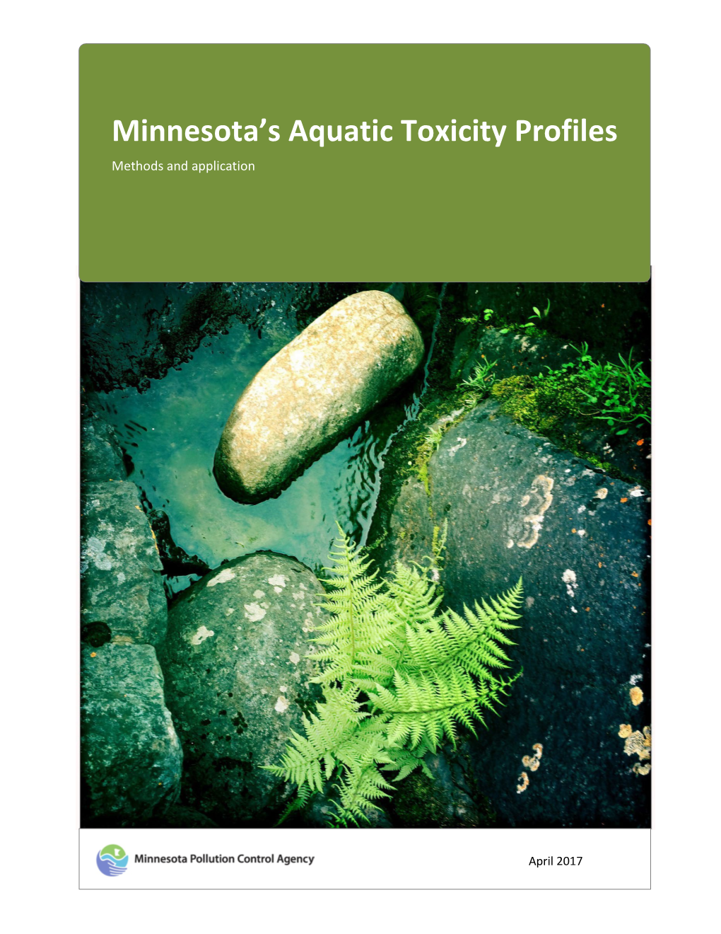 Minnesota's Aquatic Toxicity Profiles (Wq-Cec2-02)