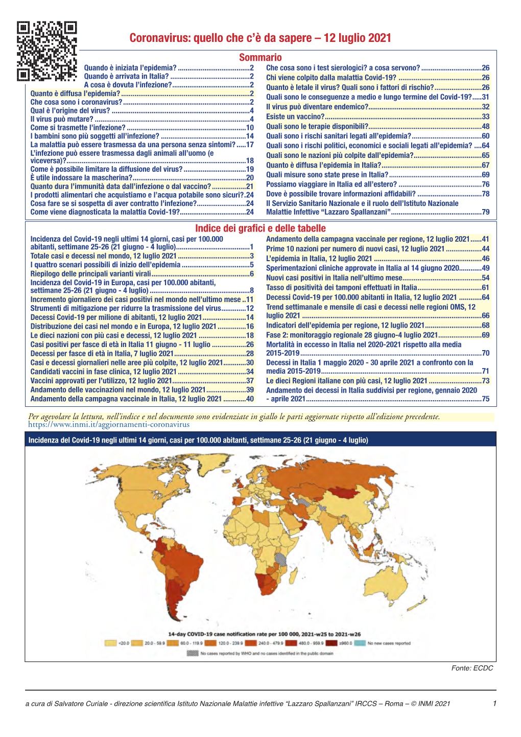 Coronavirus: Quello Che C'è Da Sapere – 12 Luglio 2021