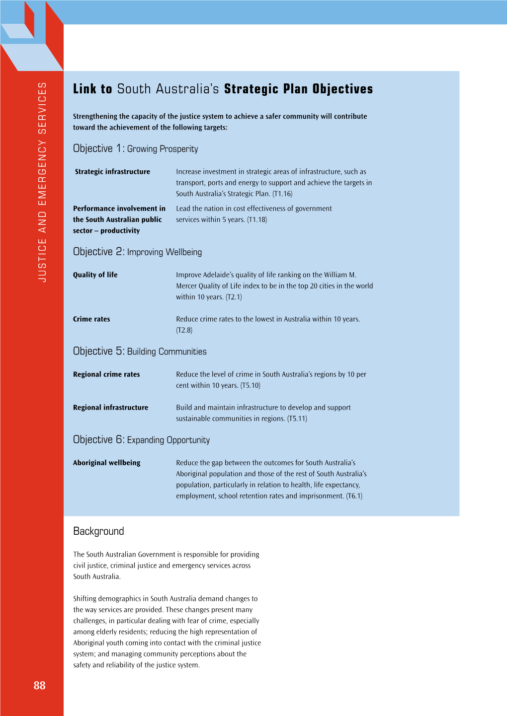 Link to South Australia's Strategic Plan Objectives