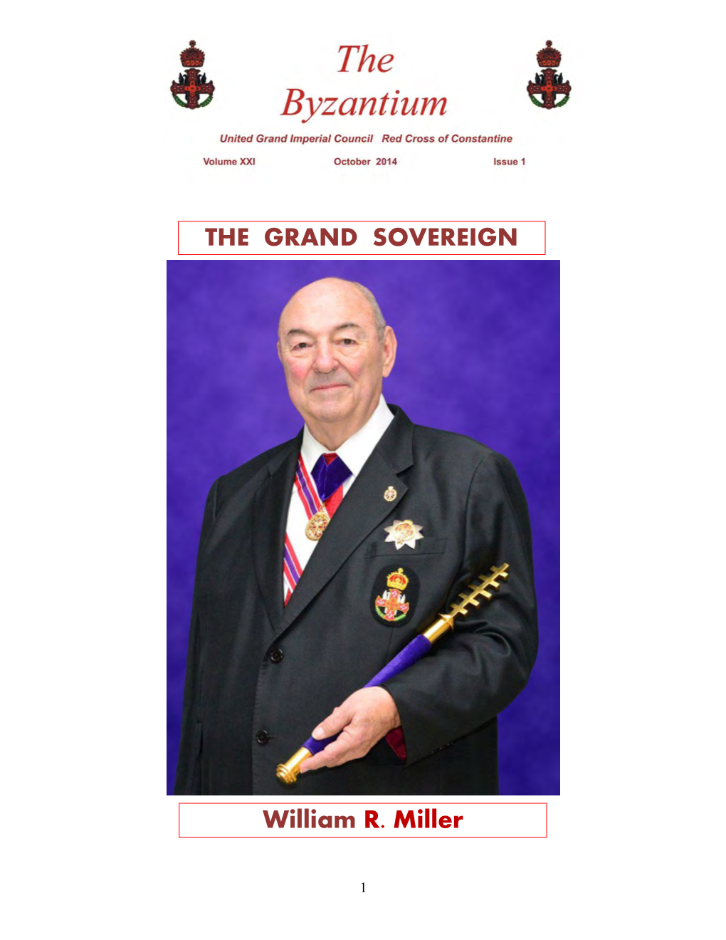William R. Miller the GRAND SOVEREIGN