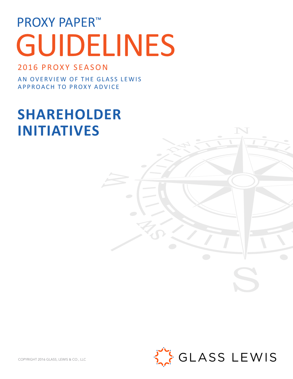 Shareholder Initiatives