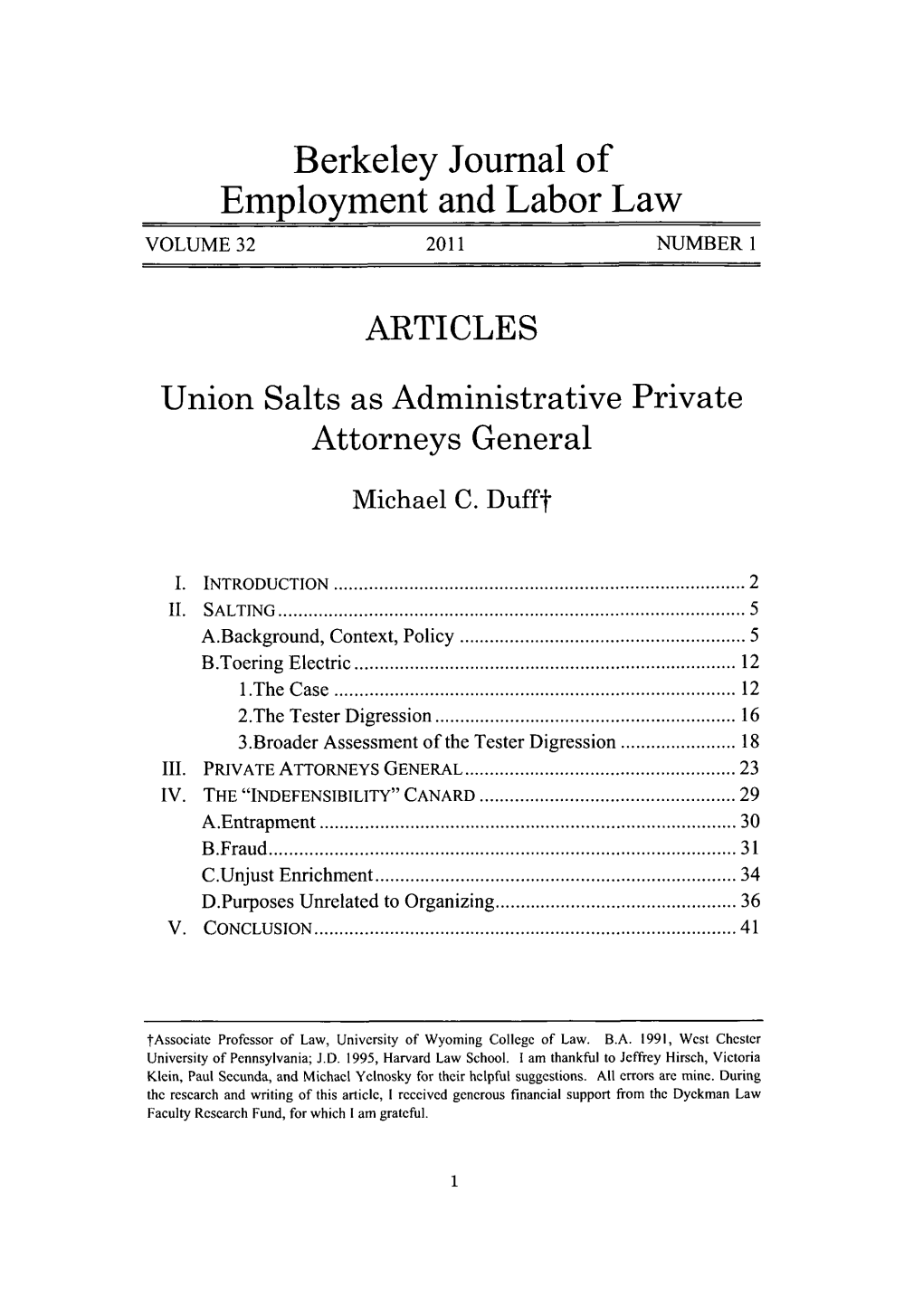 Union Salts As Private Attorneys General