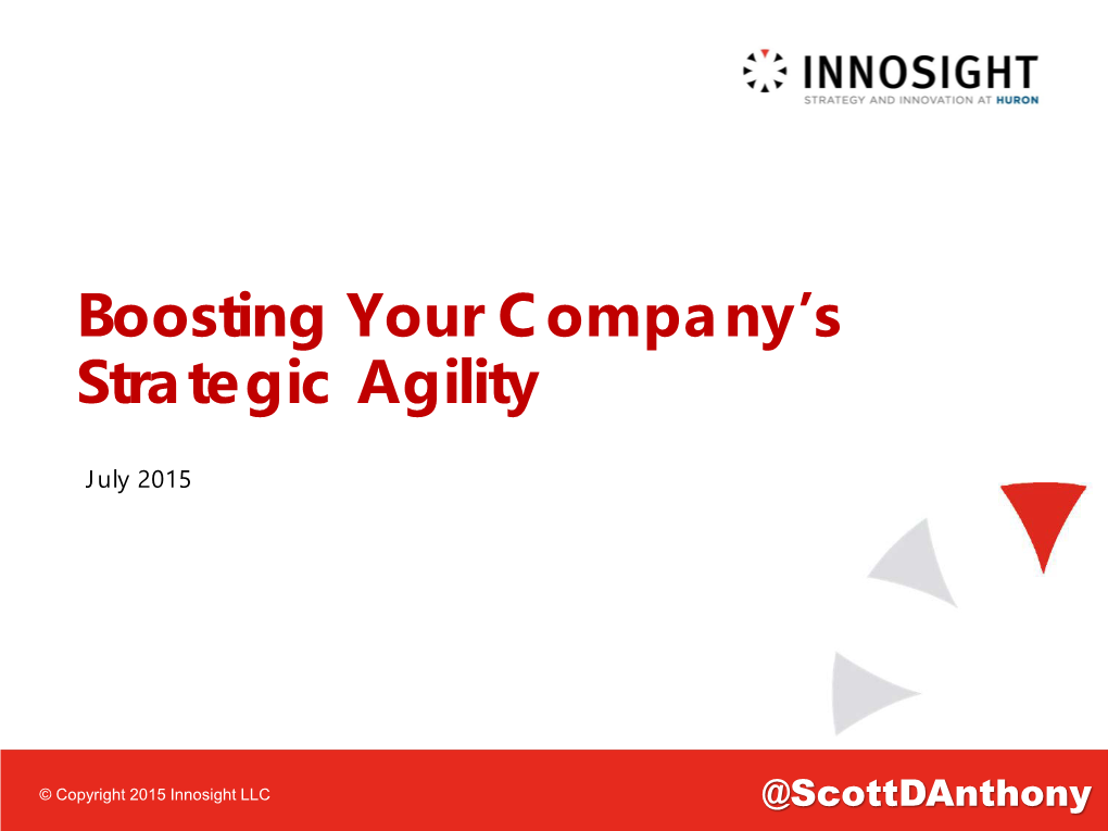 Boosting Your Company's Strategic Agility