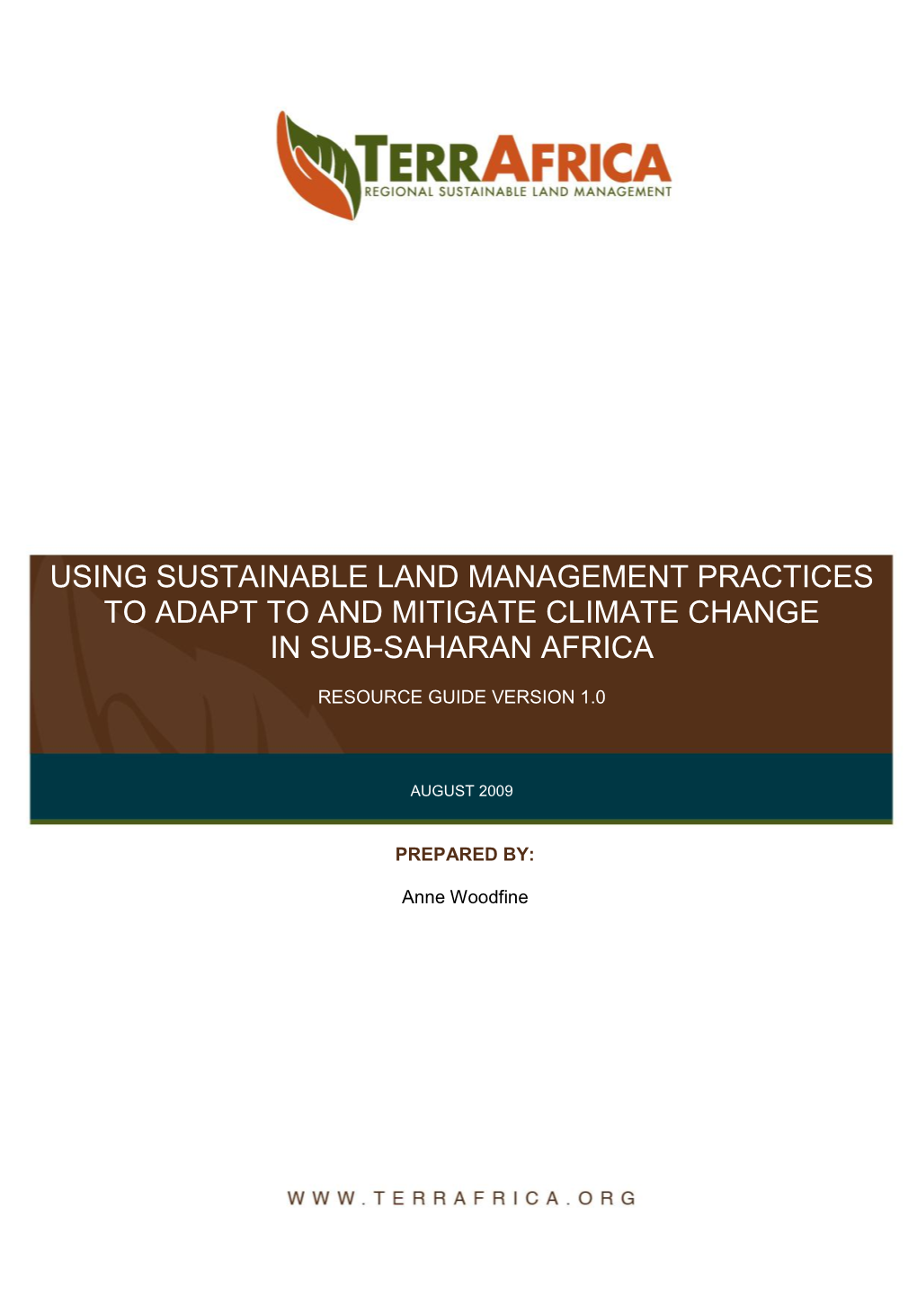 Using Sustainable Land Management Practices to Adapt to and Mitigate Climate Change in Sub-Saharan Africa