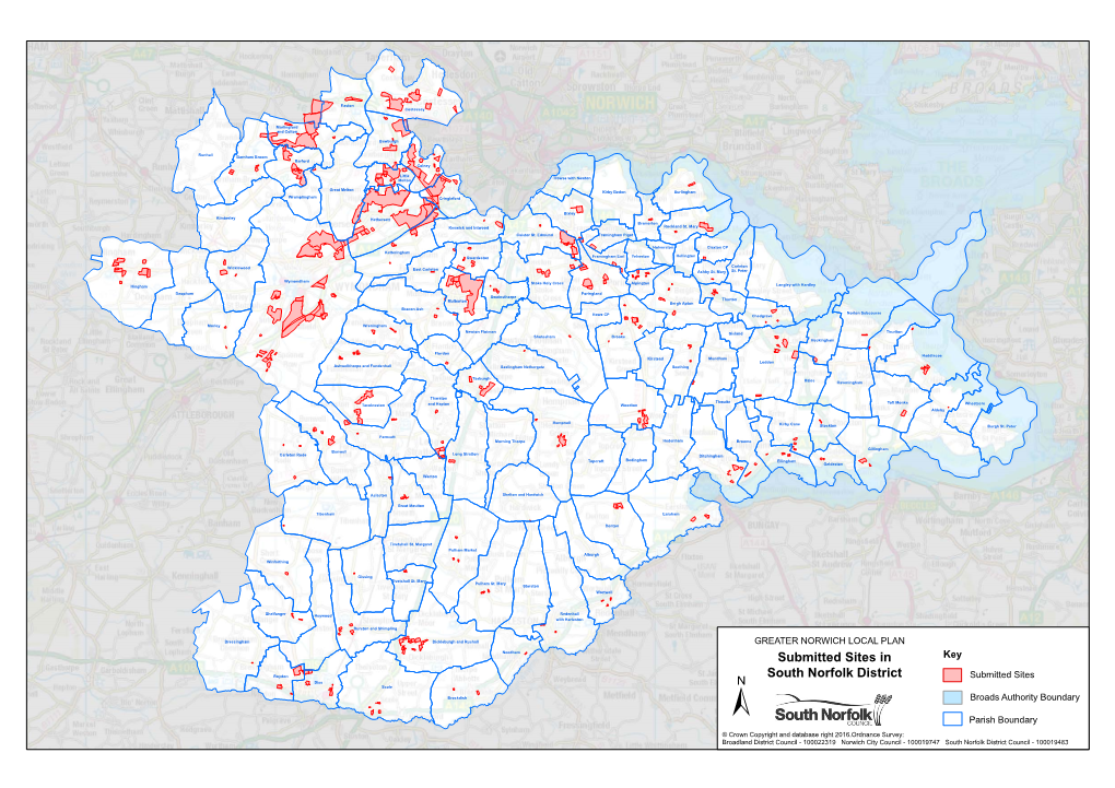 Submitted Sites in South Norfolk District