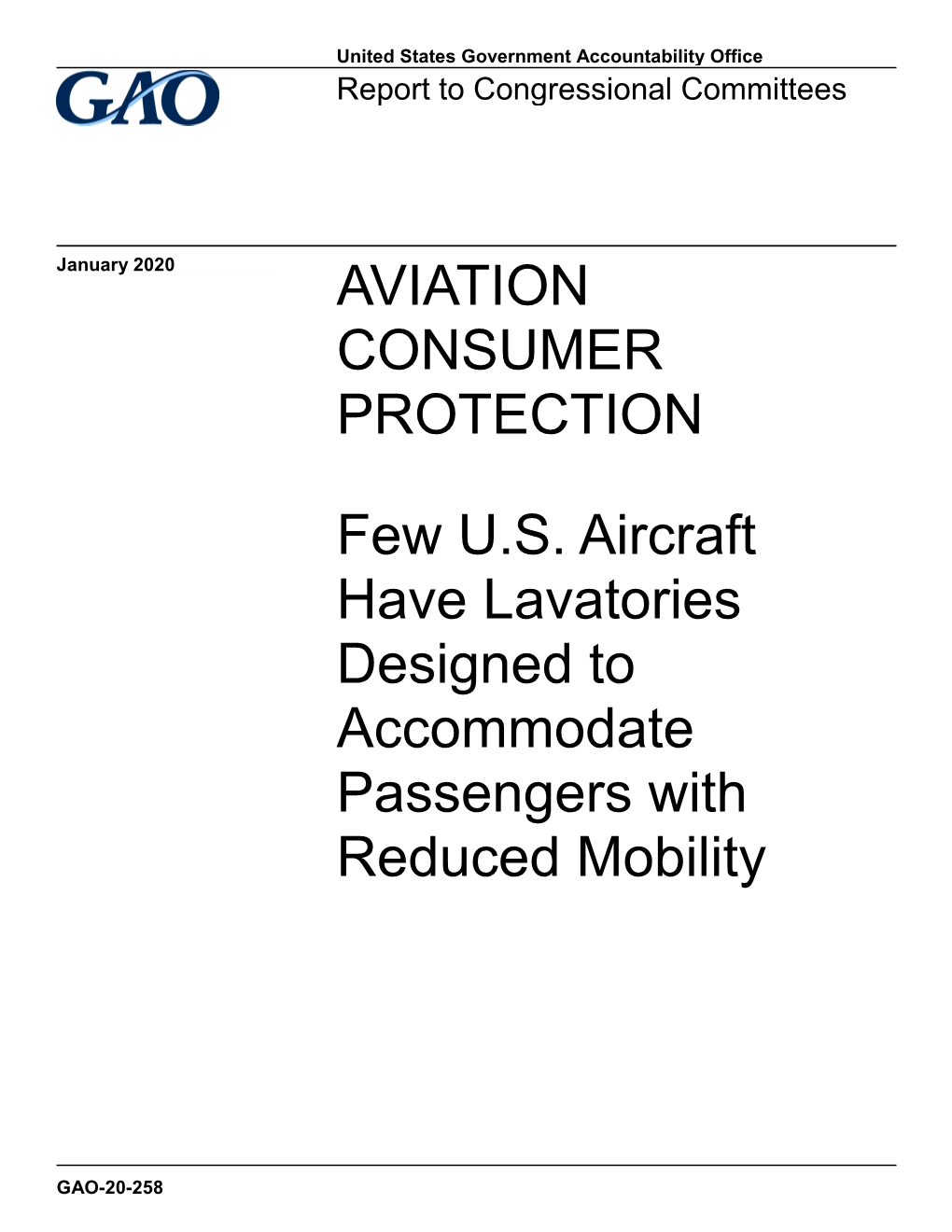 Few US Aircraft Have Lavatories Designed to Accommodate Passengers with Reduced Mobi