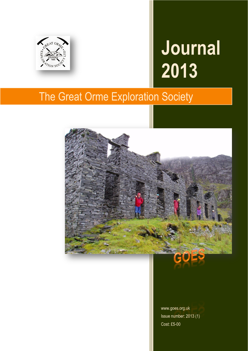 The Journal of the Great Orme Exploration Society 2013