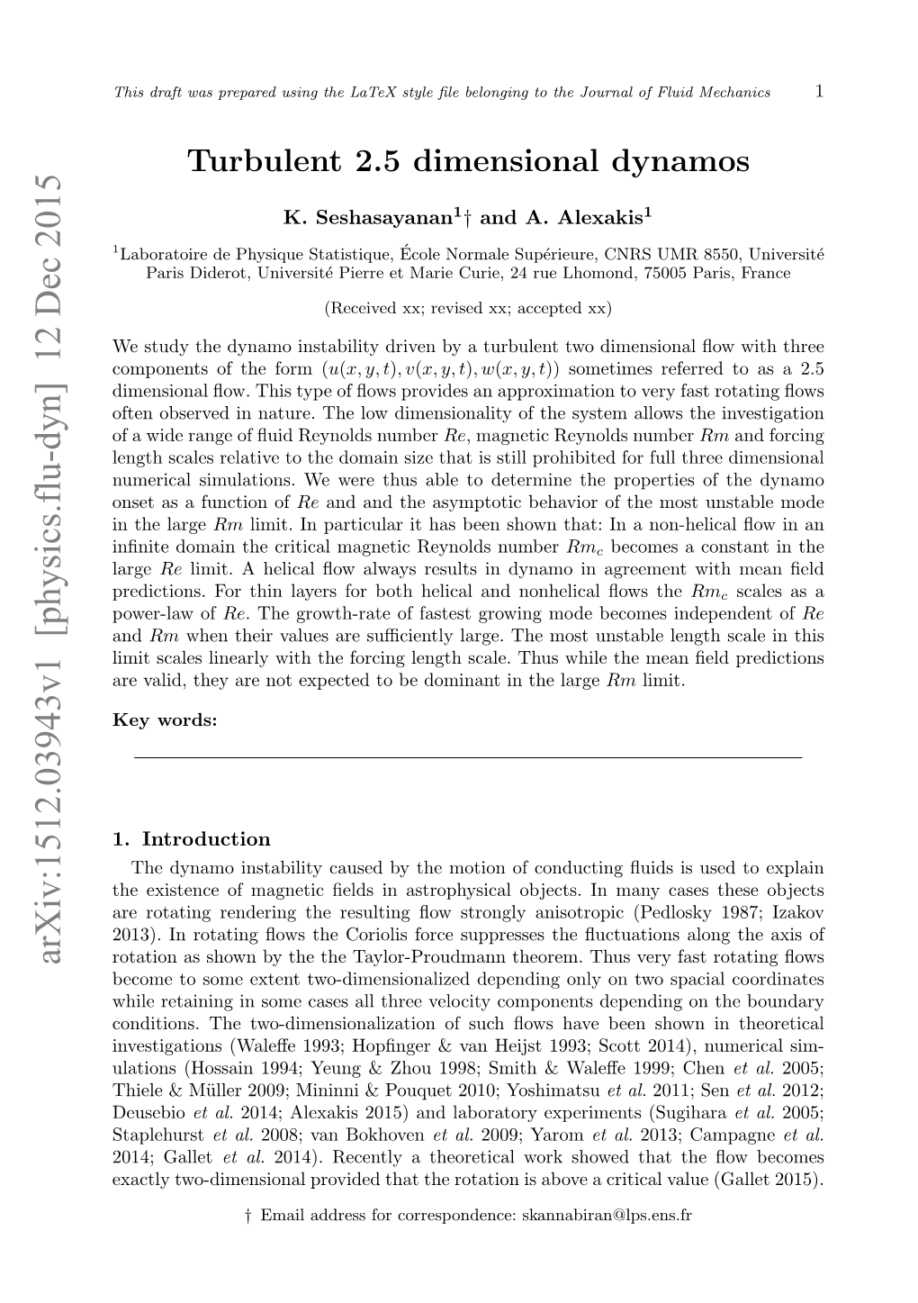 Turbulent 2.5 Dimensional Dynamos