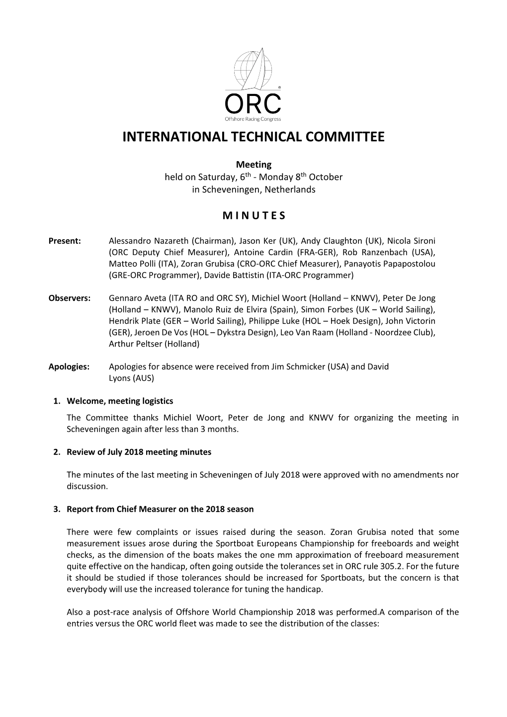 International Technical Committee
