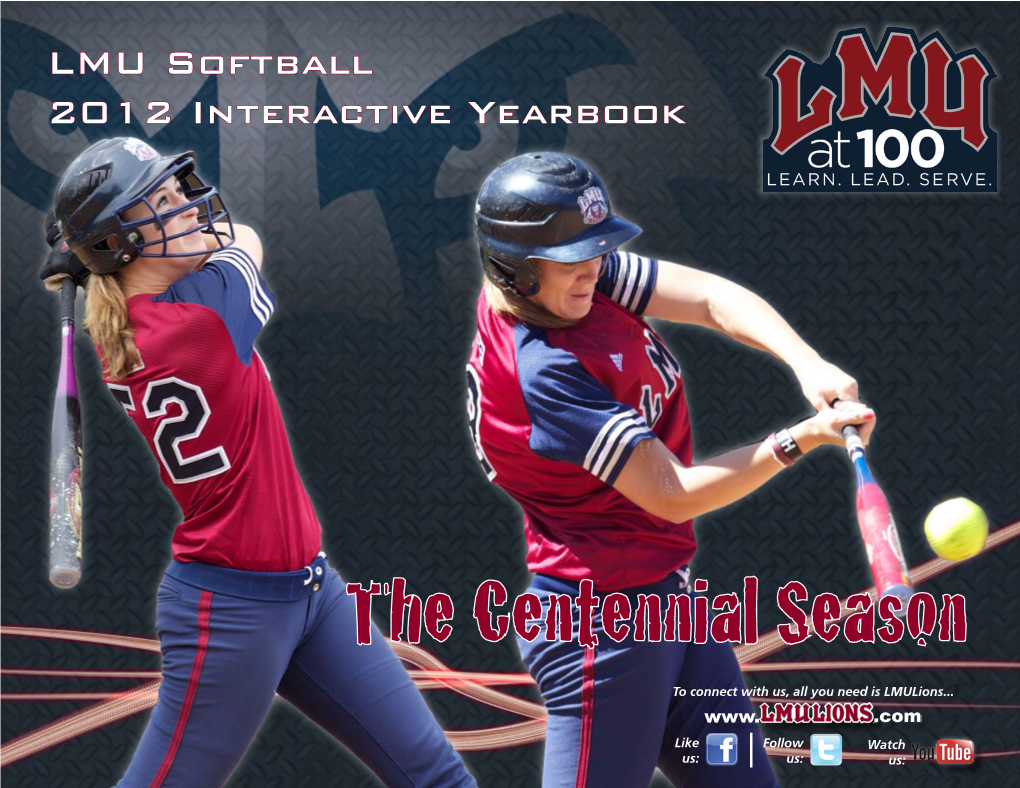 LMU Softball 2012 Interactive Yearbook