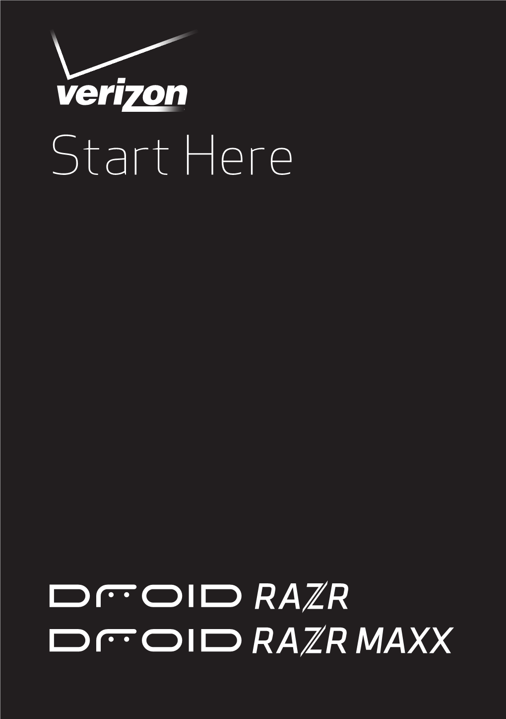 Verizon Droid RAZR/RAZR MAXX Getting Started Guide