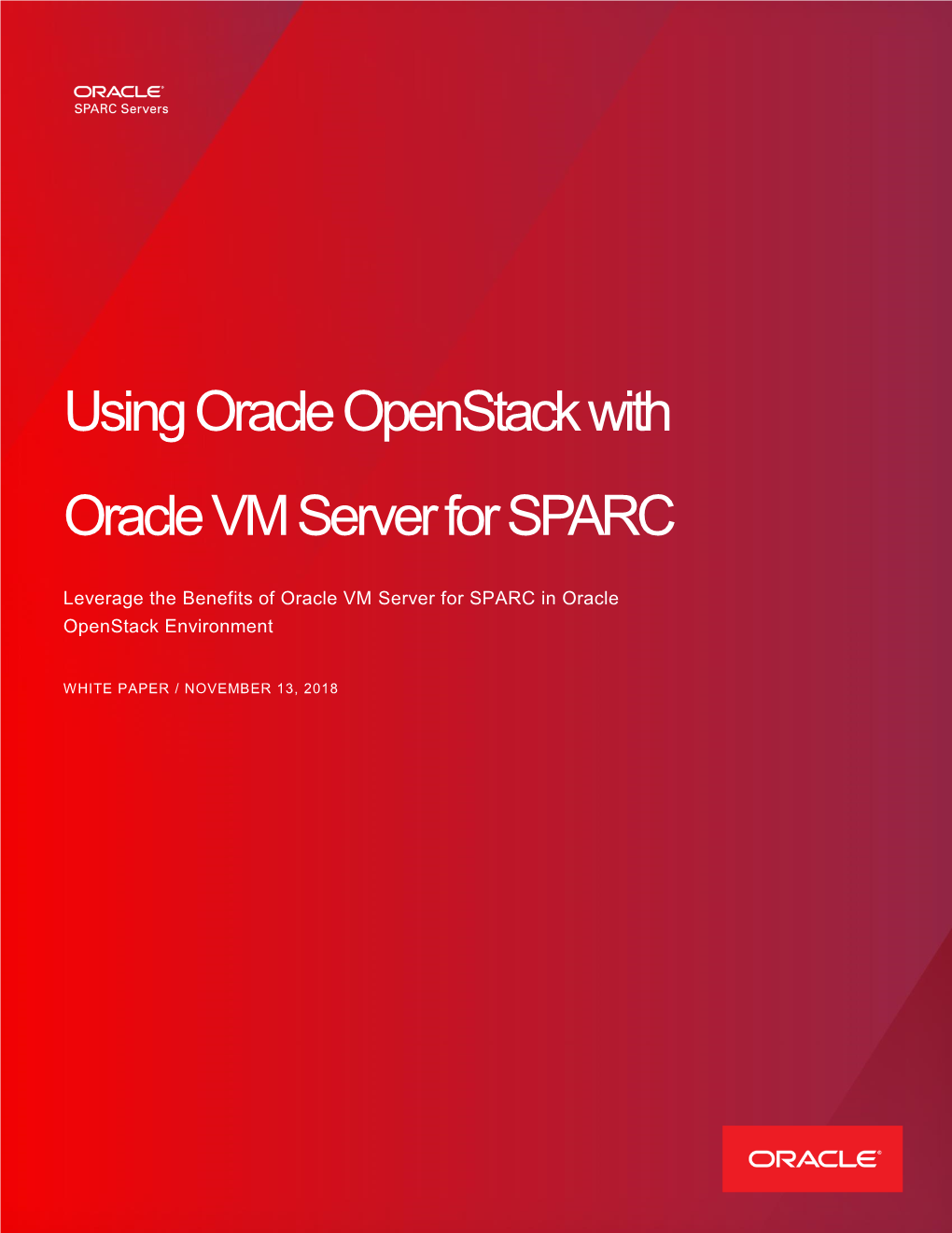 Using Oracle Openstack with Oracle VM Server for SPARC