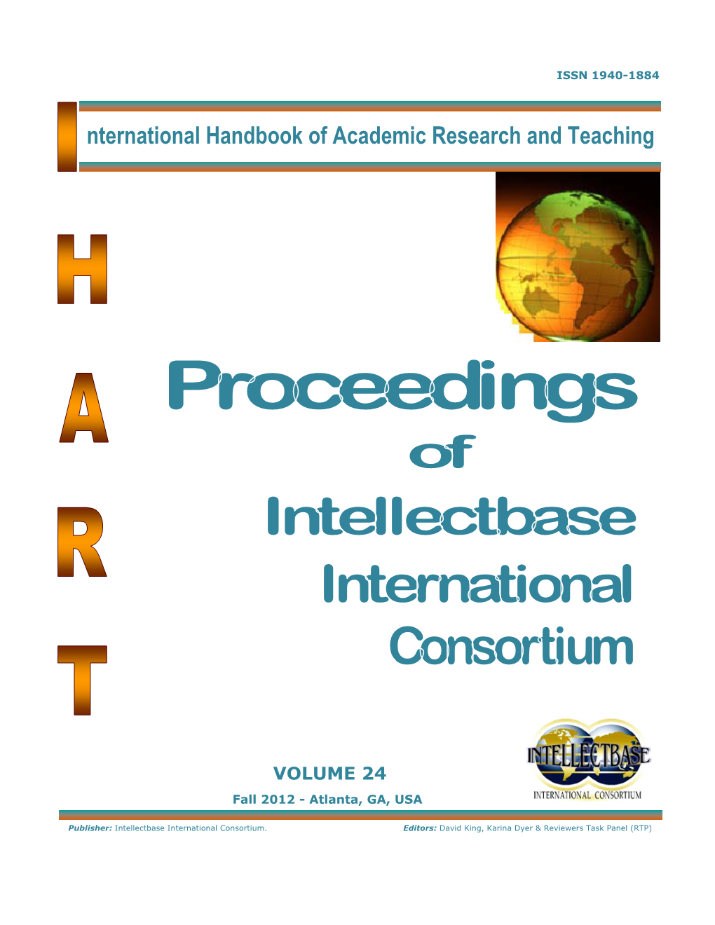 Nternational Handbook of Academic Research and Teaching