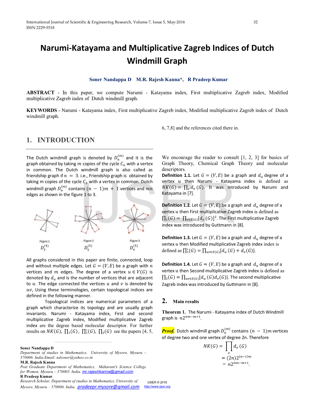 Narumi-Katayama and Multiplicative Zagreb Indices of Dutch Windmill Graph