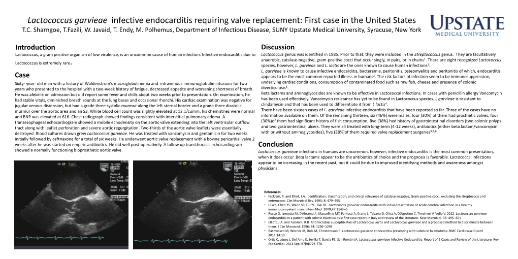 Lactococcus IDSA 2014 Poster.Pdf