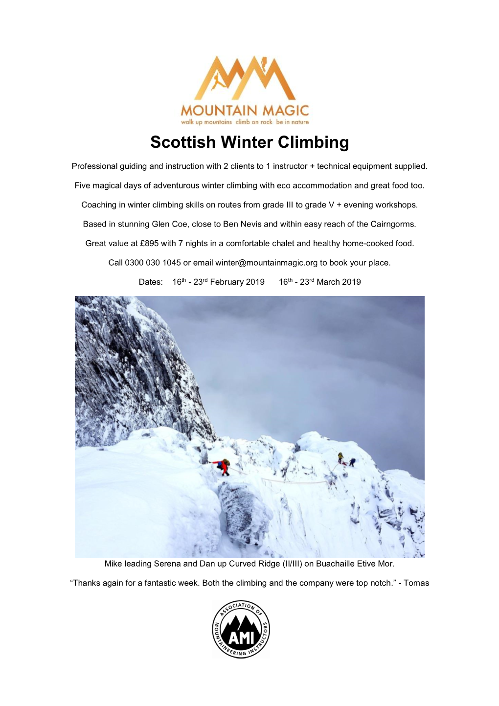 Scottish Winter Climbing