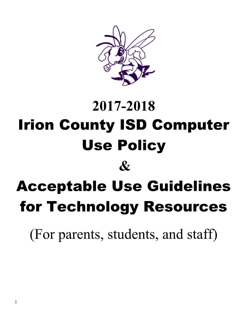 Irion County ISD Computer Use Policy