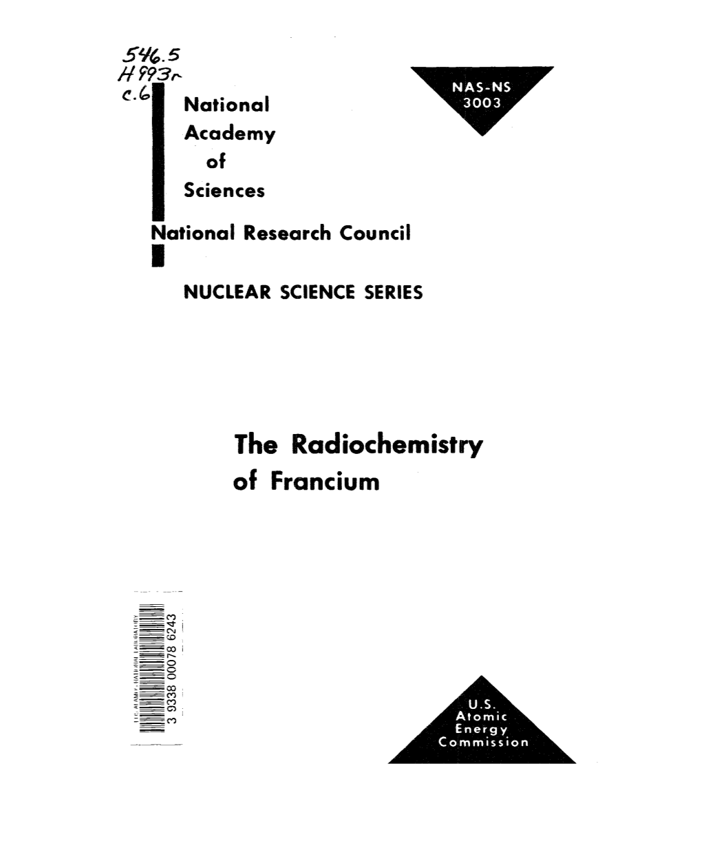 The Radiochemistry of Francium