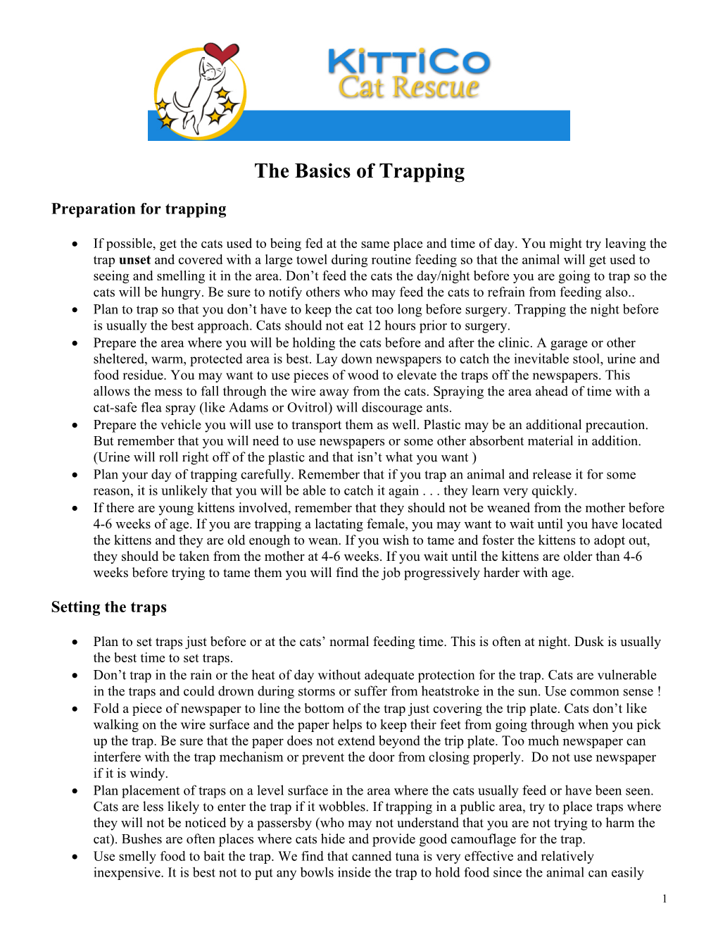 The Basics of Trapping
