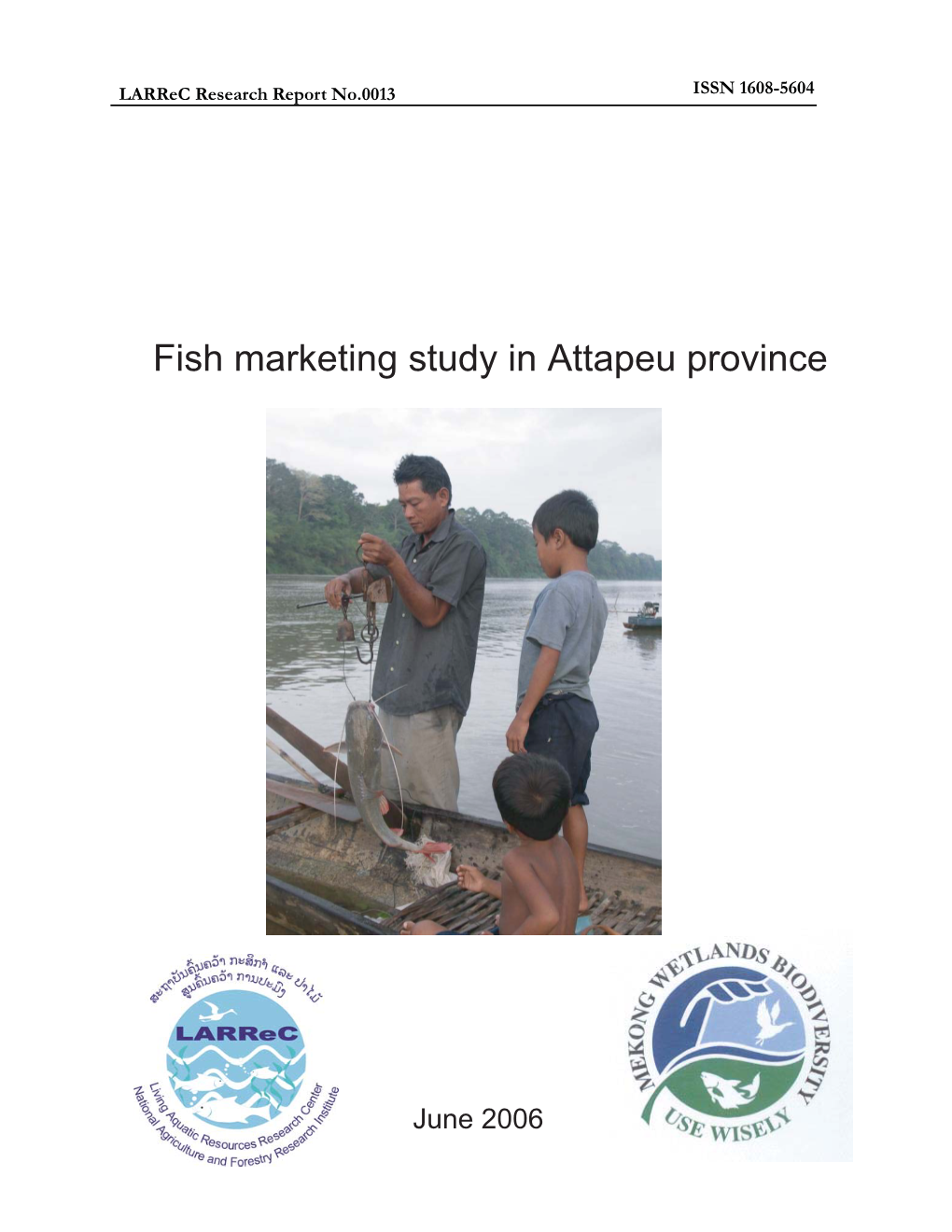 Fish Marketing Study in Attapeu Province