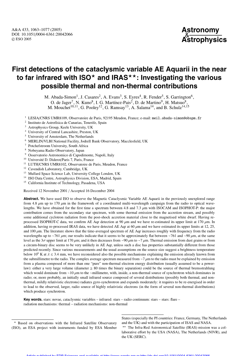 First Detections of the Cataclysmic Variable AE Aquarii in the Near to Far Infrared with ISO and IRAS
