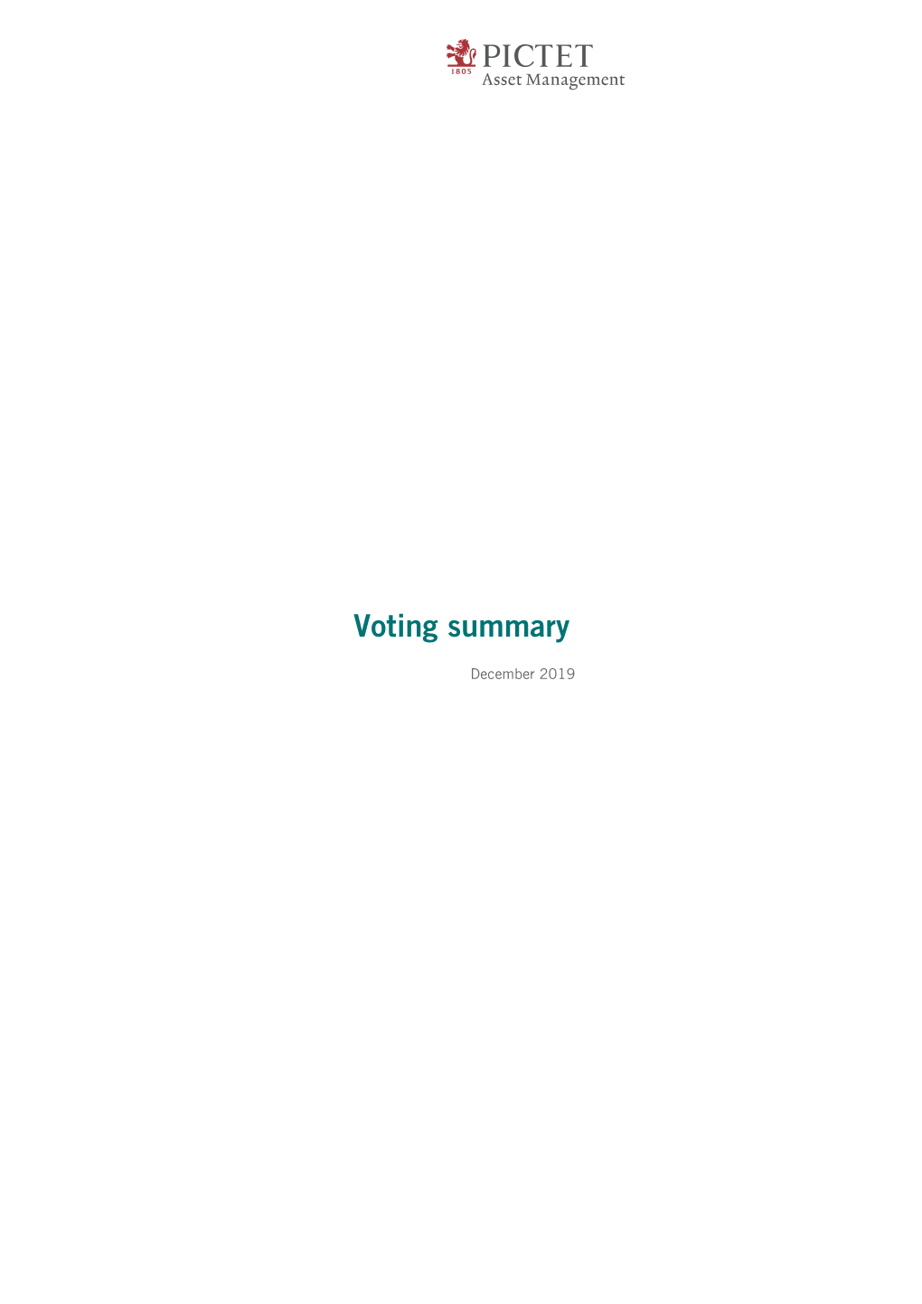 Vote Summary Report