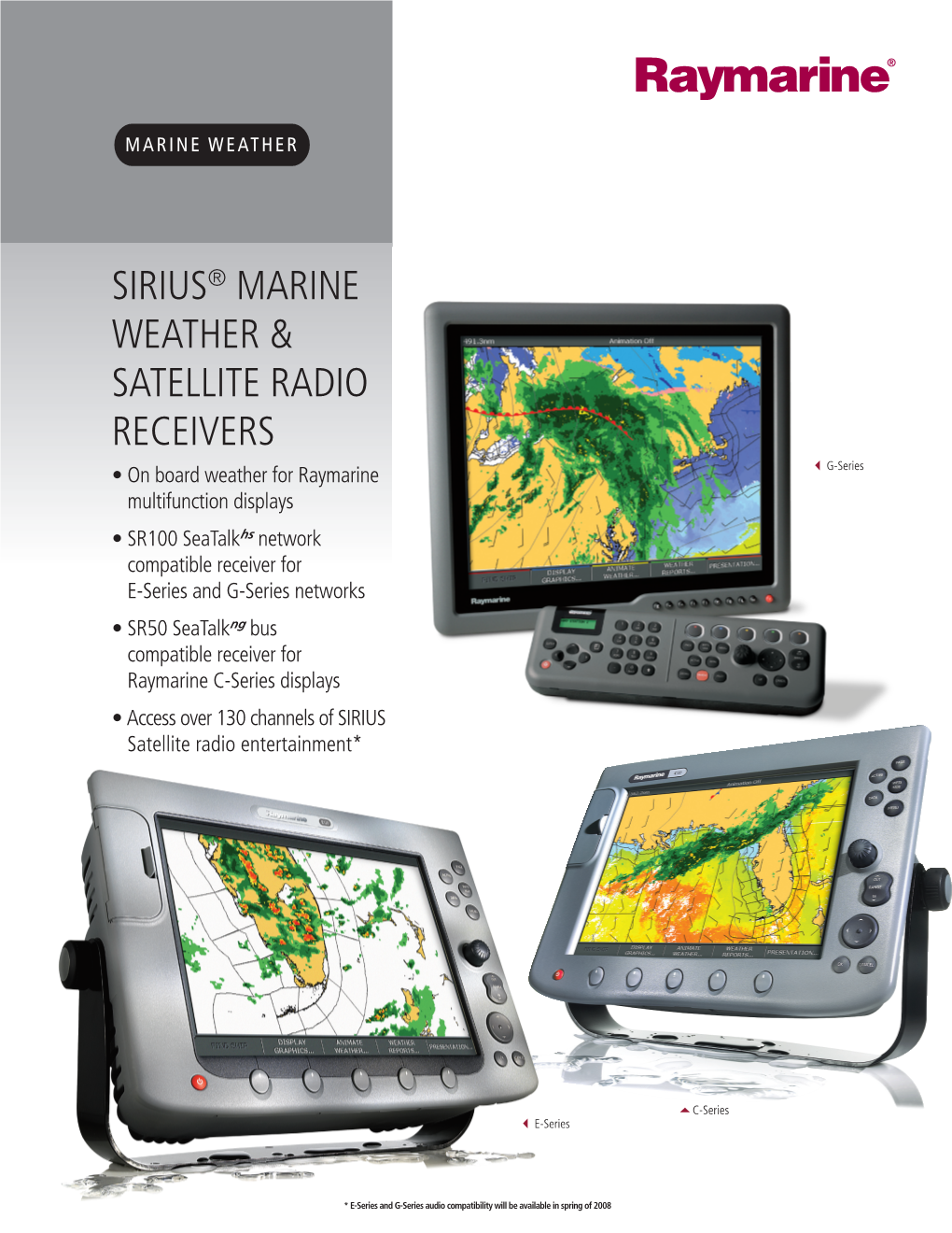 Sirius® Marine Weather & Satellite Radio Receivers