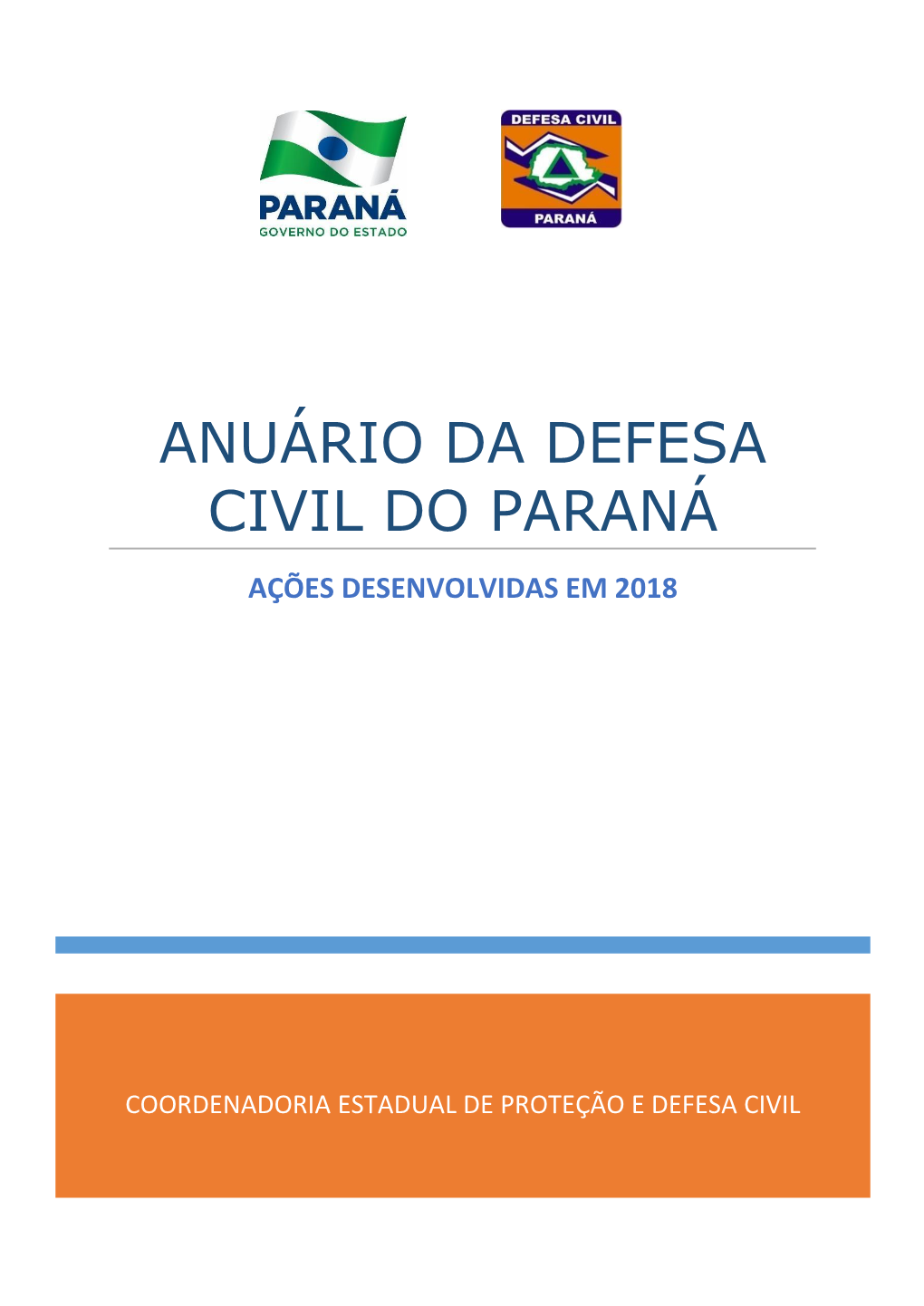 Anuário Da Defesa Civil Do Paraná