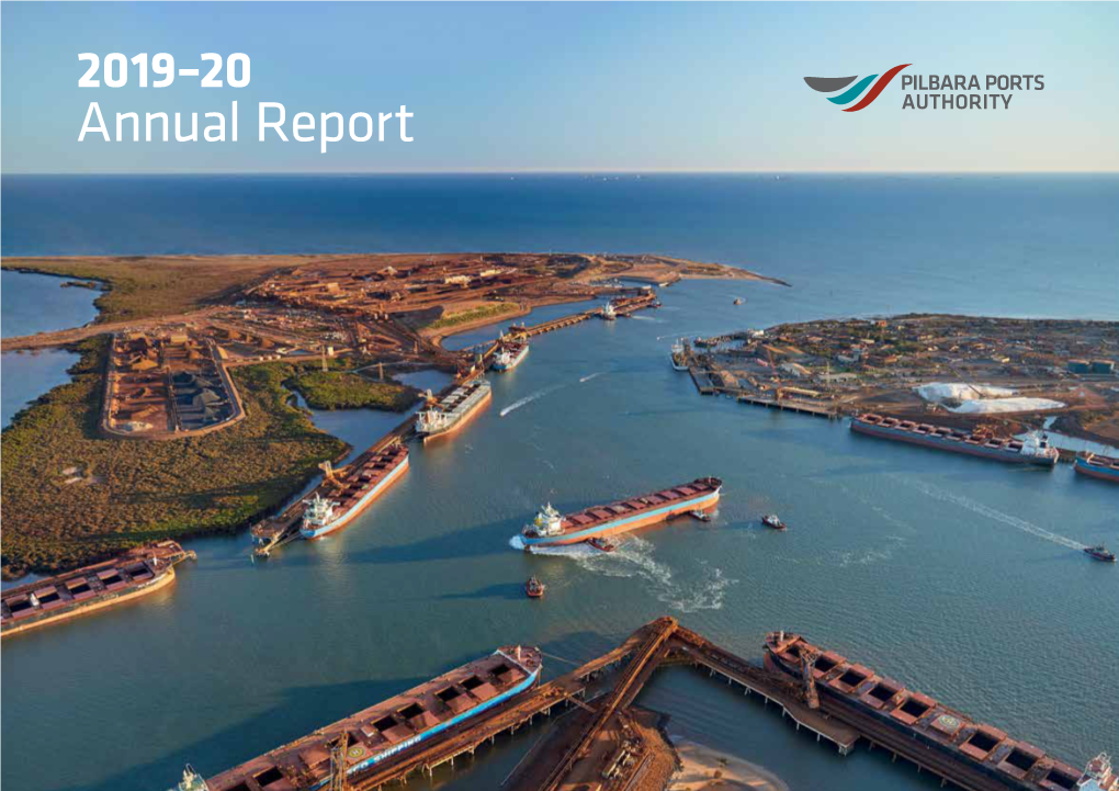 2019–20 Annual Report Cover Image: Port of Port Hedland This Page: Port of Ashburton Tug Pen