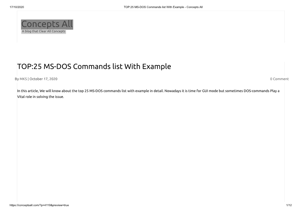 TOP 25-MS-DOS-Commands-List
