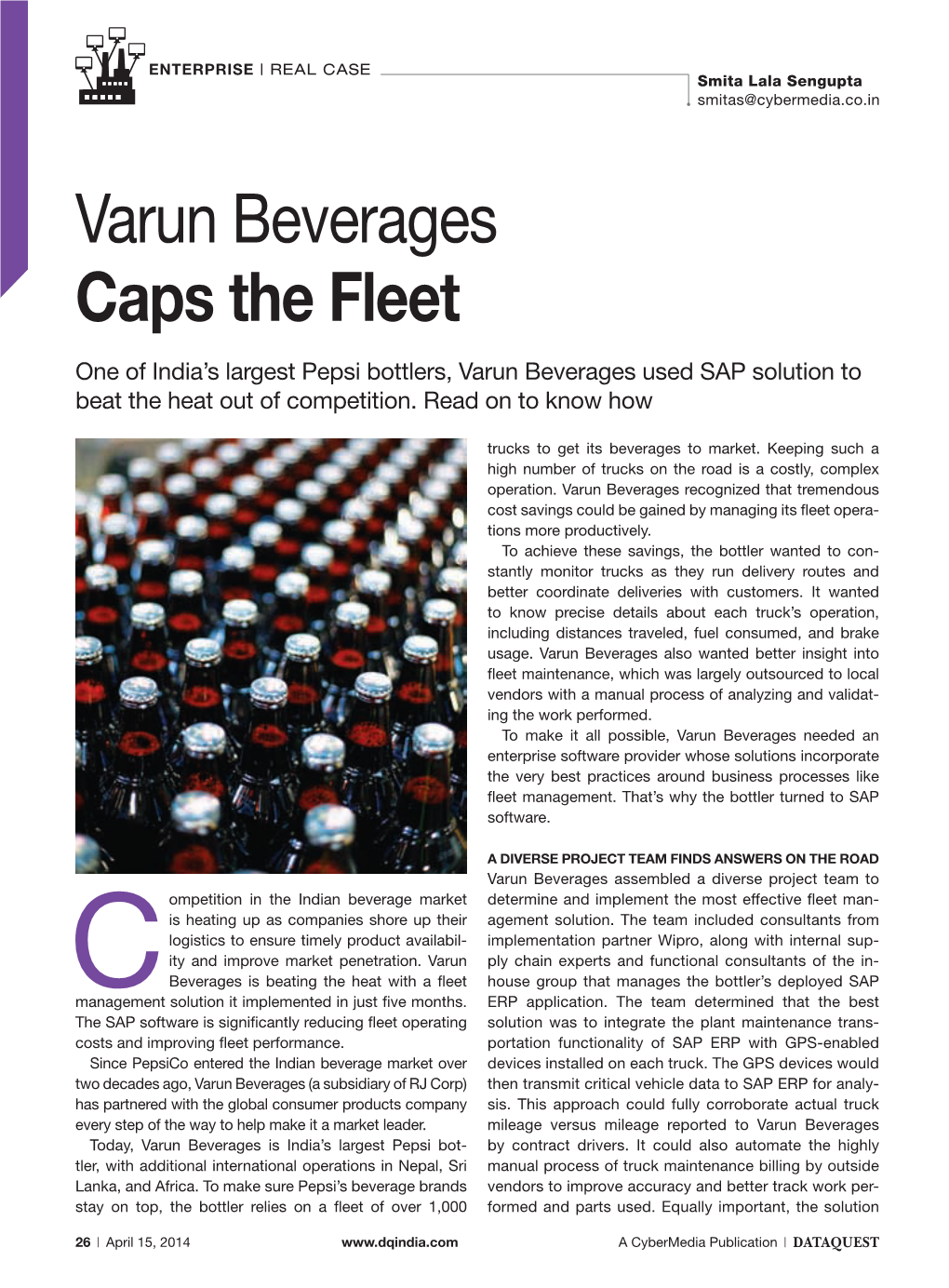 Varun Beverages Caps the Fleet
