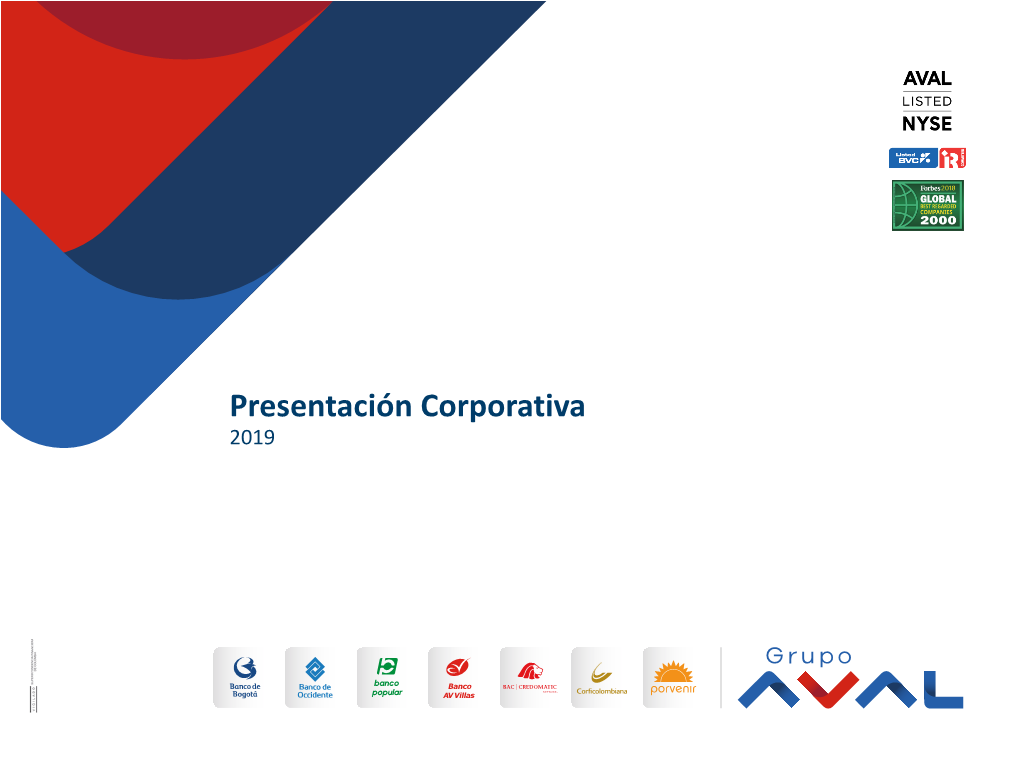 Presentación Corporativa 2019 Aviso Legal