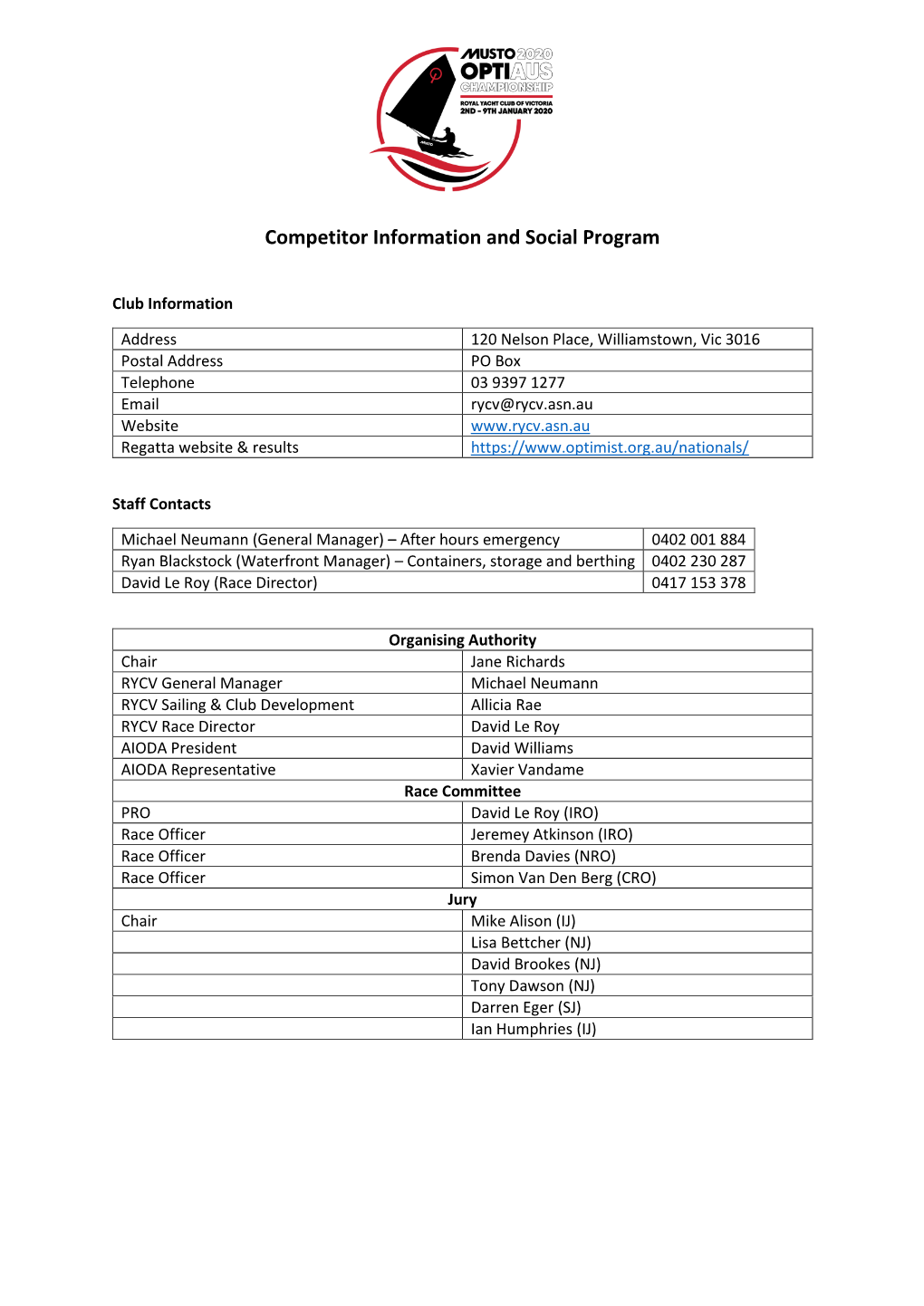 Competitor Information and Social Program