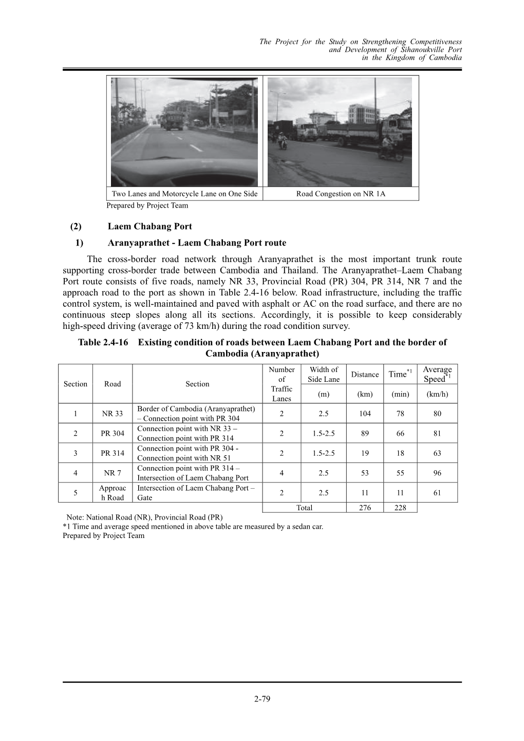 Laem Chabang Port 1) Aranyaprathet