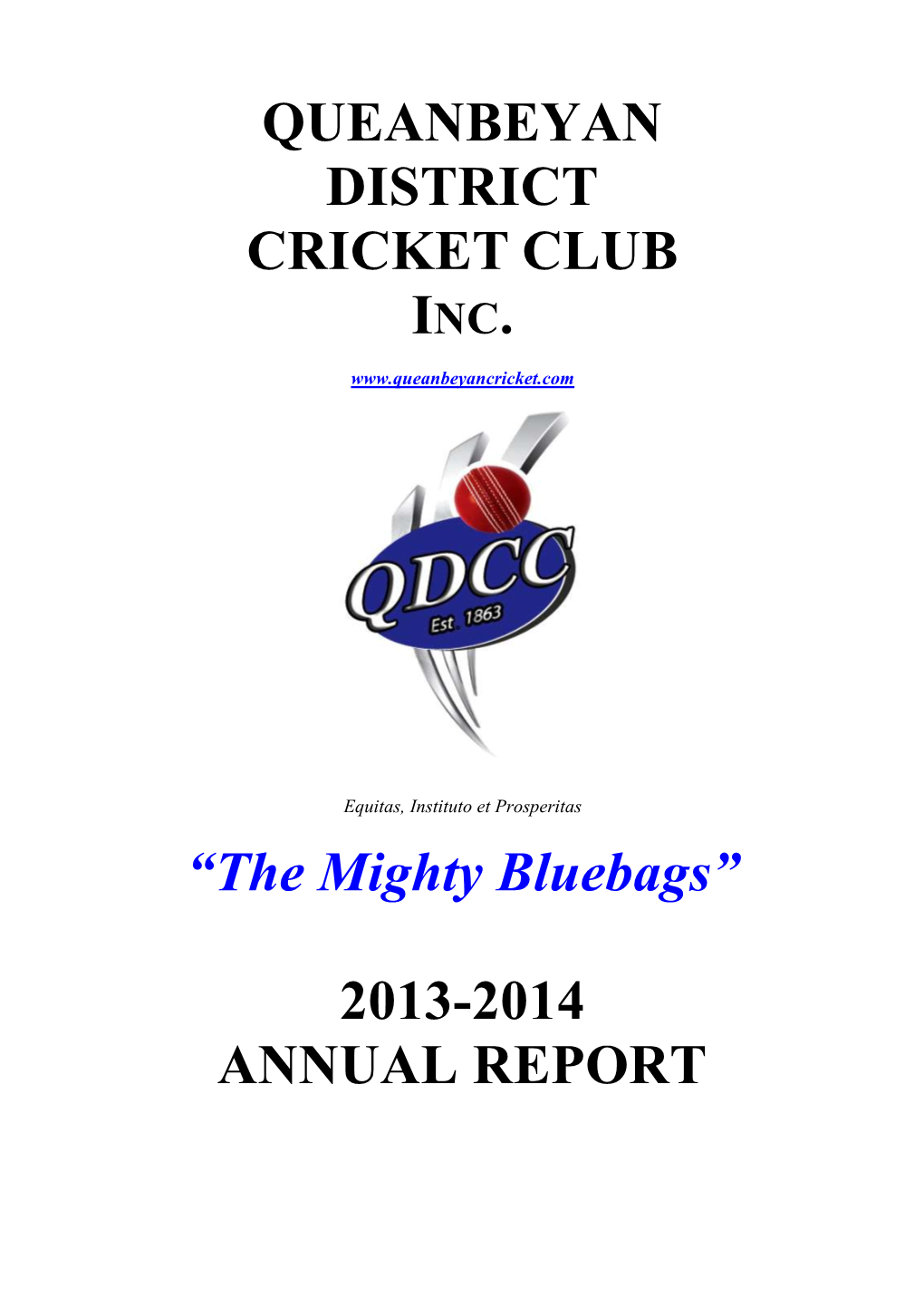 QDCC Annual Report 2013