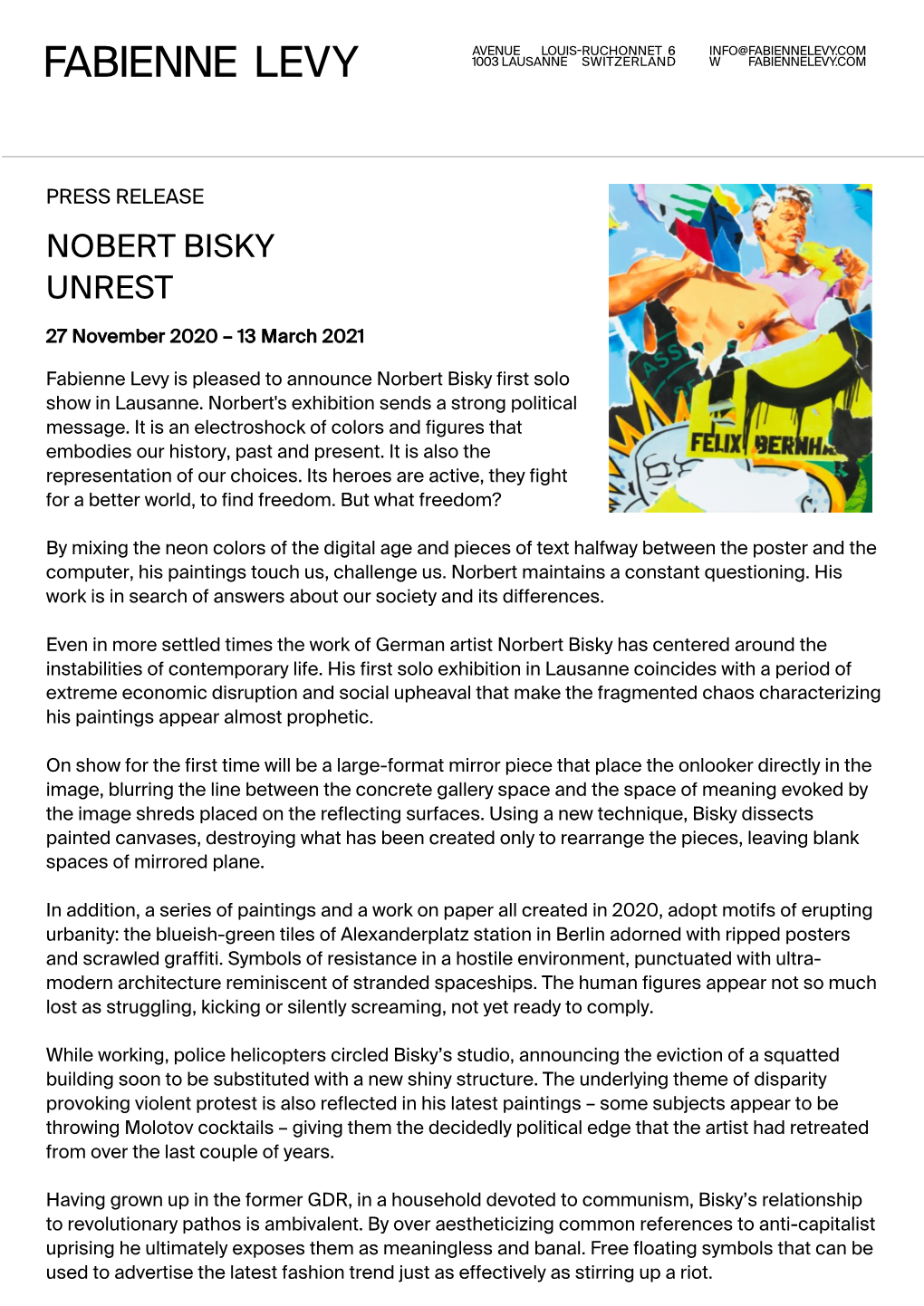 Nobert Bisky Unrest