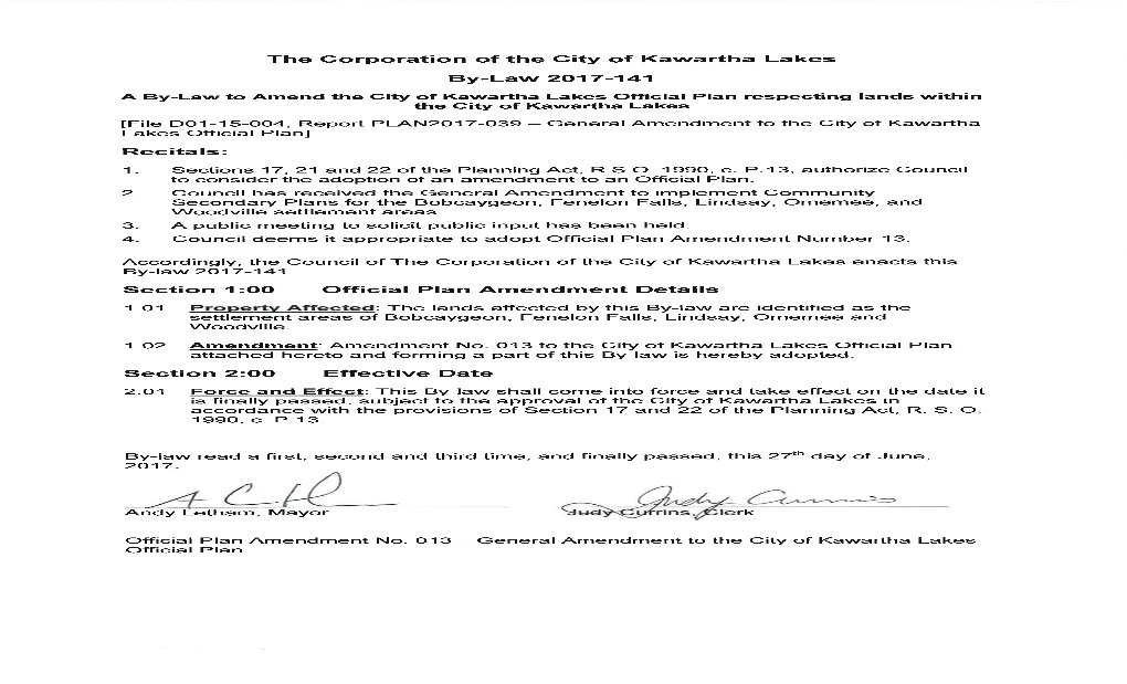 Section 1:00 Official Pian Amendment Details Section 2=00 Effective Date