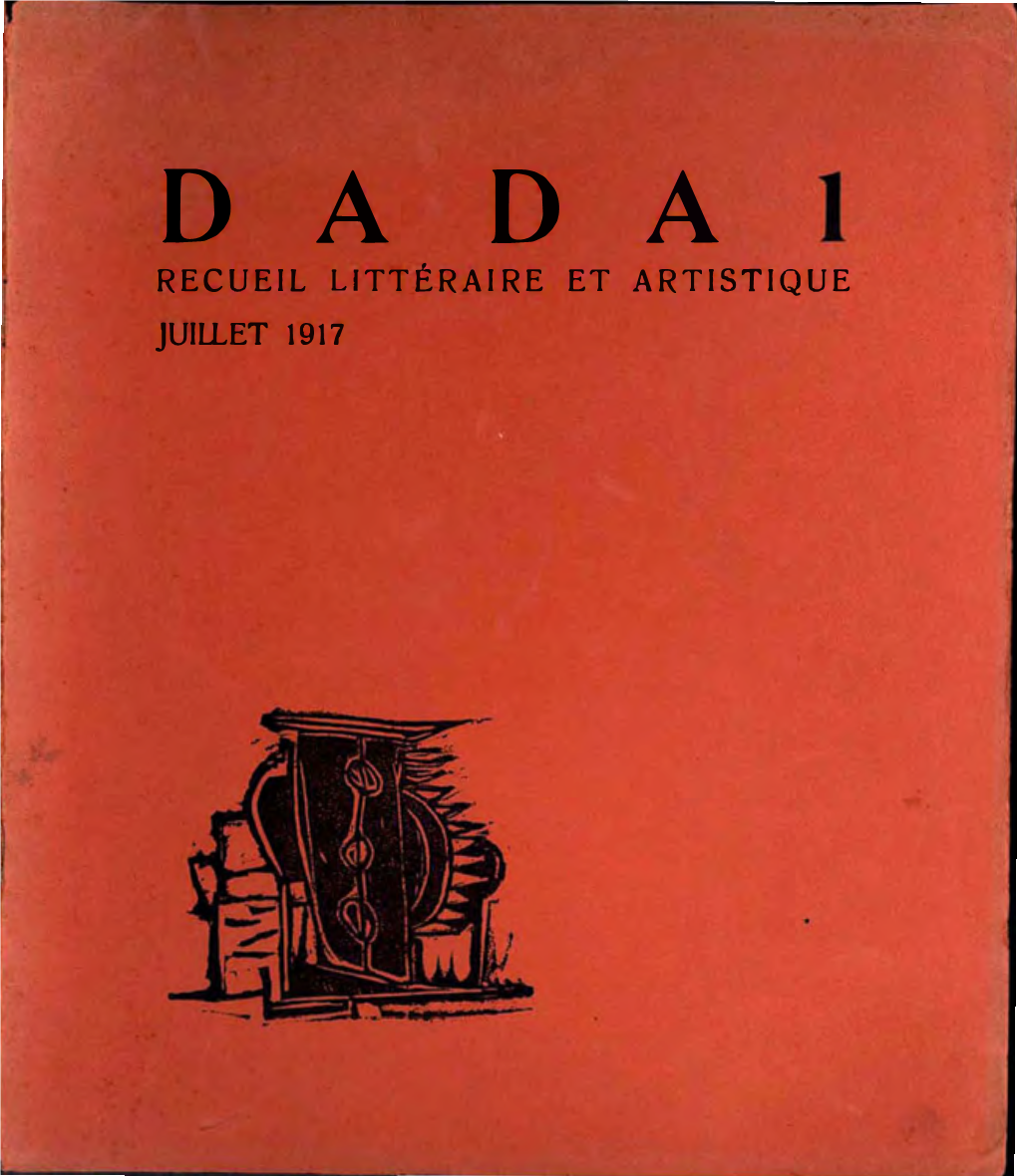 D a D a 1 Recuei L Littéraire Et Artistique Juillet 1917 H