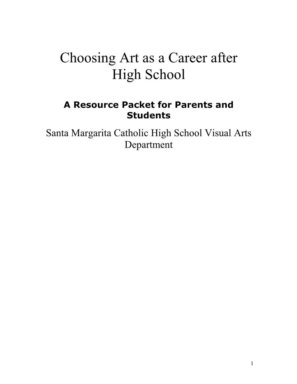 Careers in Arts