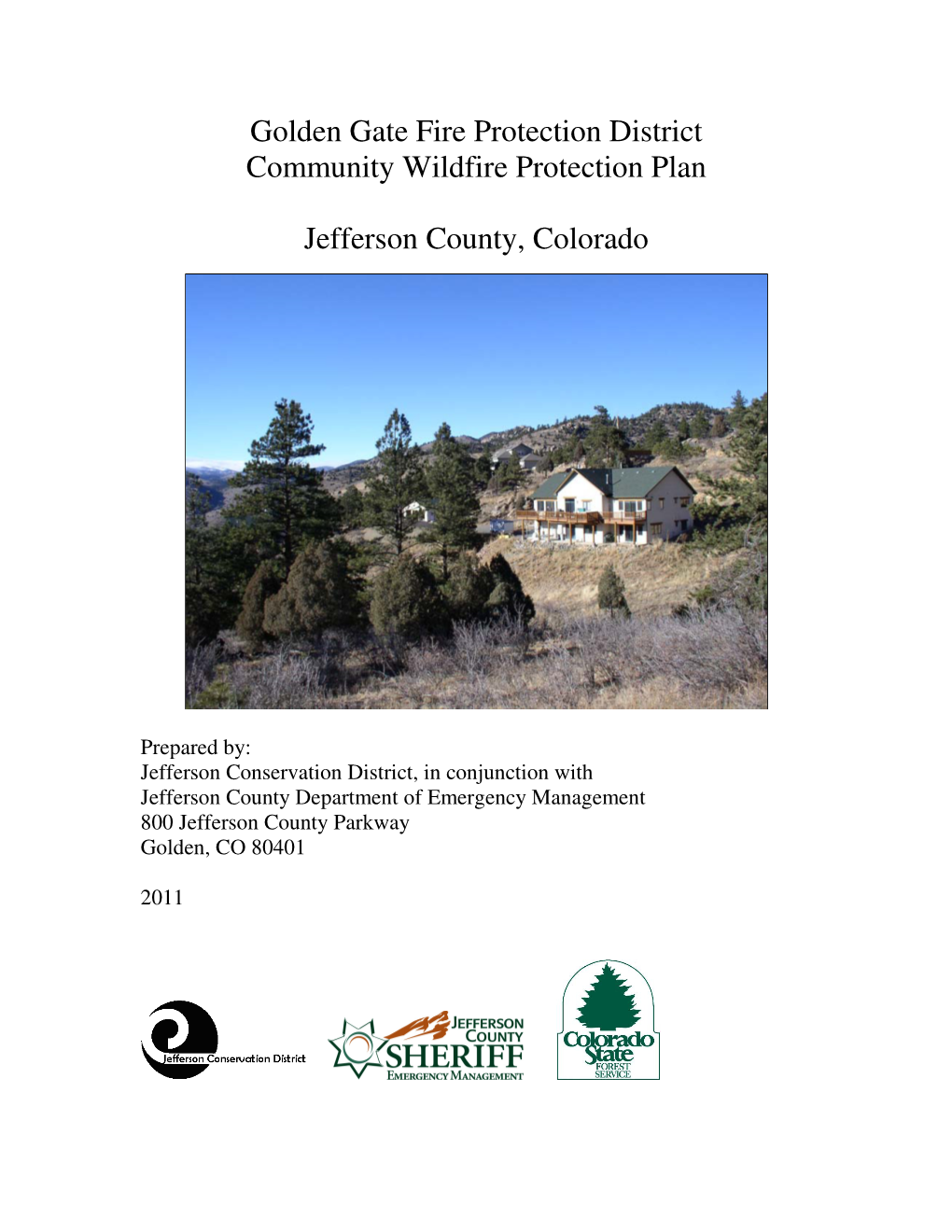 Golden Gate Fire Protection District Community Wildfire Protection Plan